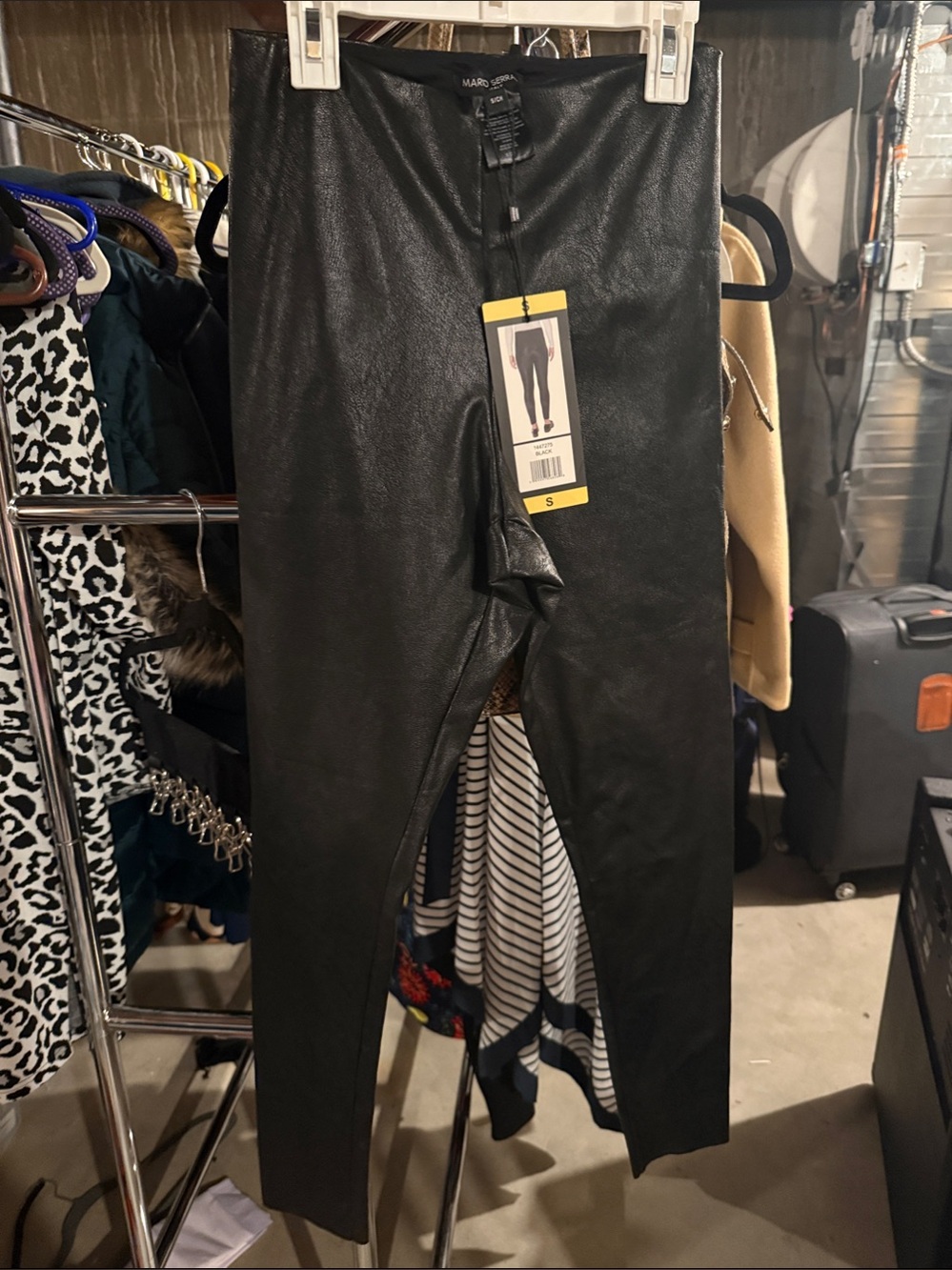 Mario Serrani NWT Black Faux Leather Leggings